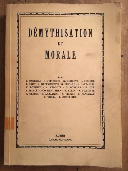 Démythisation et morale