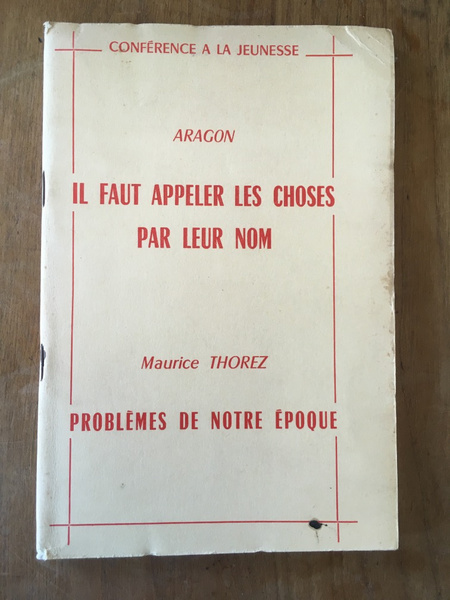 Conférence à la jeunesse, il faut appeler les choses par …