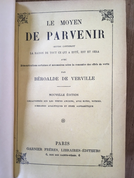 Le moyen de parvenir - oeuvre contenant la raison de …