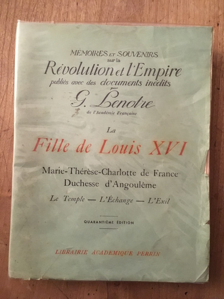 La fille de Louis XVI