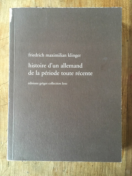 Histoire d'un Allemand de la période récente