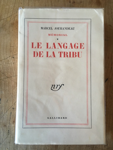 Mémorial V, Le langage de la tribu