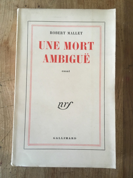 Une mort ambiguë