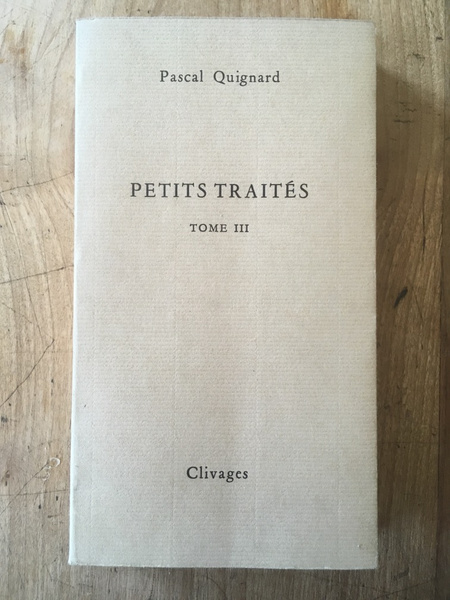 Petits traités, tome III