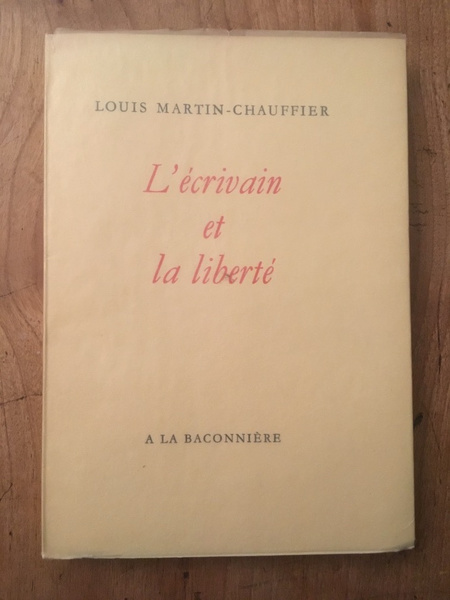 L'écrivain et la liberté