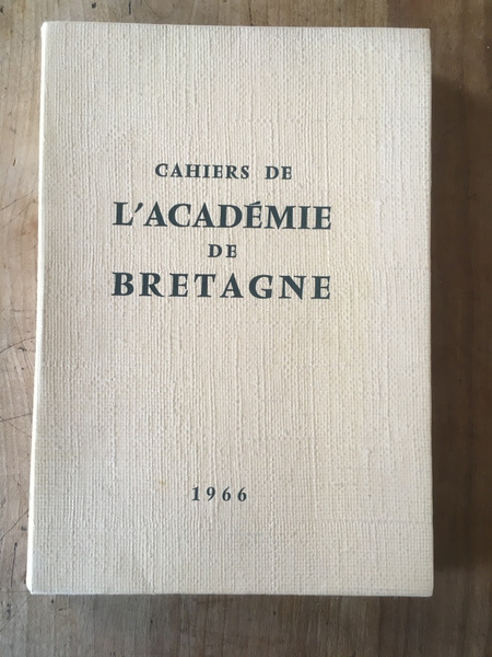 Cahiers de l'Académie de Bretagne 1966