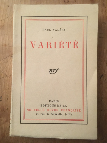 Variété, édition originale