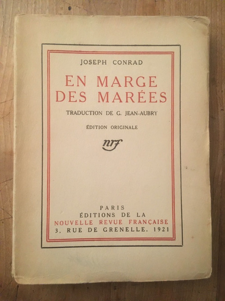 En marge des marées, Edition Originale