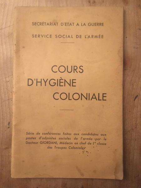 Cours d'Hygiène coloniale