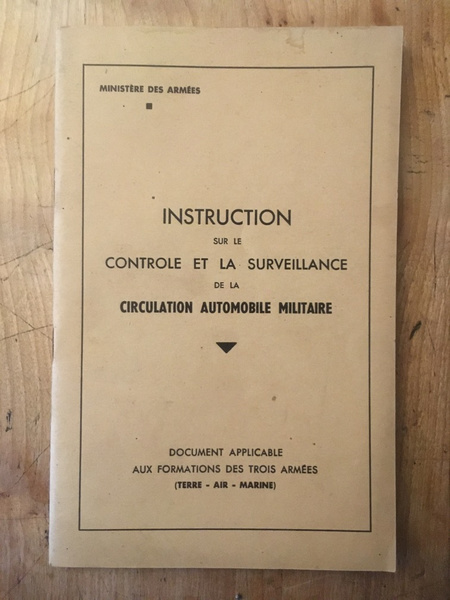 Instruction sur le contrôle et la surveillance de la circulation …