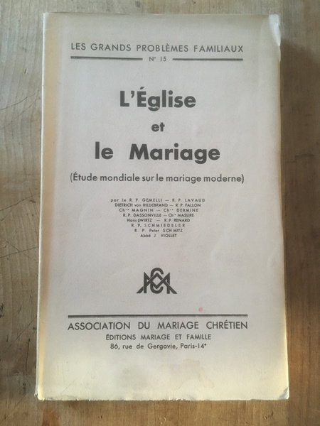 L'Eglise et le mariage