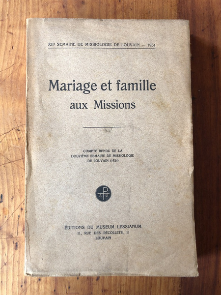 Mariage et famille aux Missions