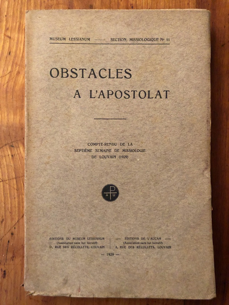 Obstacles à l'apostolat