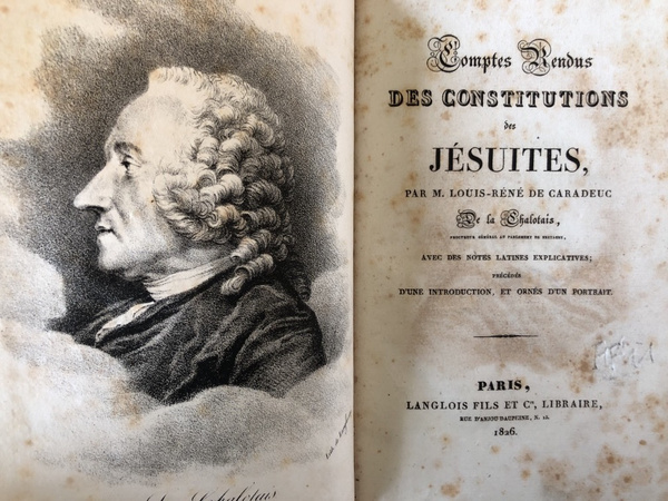 Comptes rendus des constitutions des Jésuites les 1er, 3, 4 …