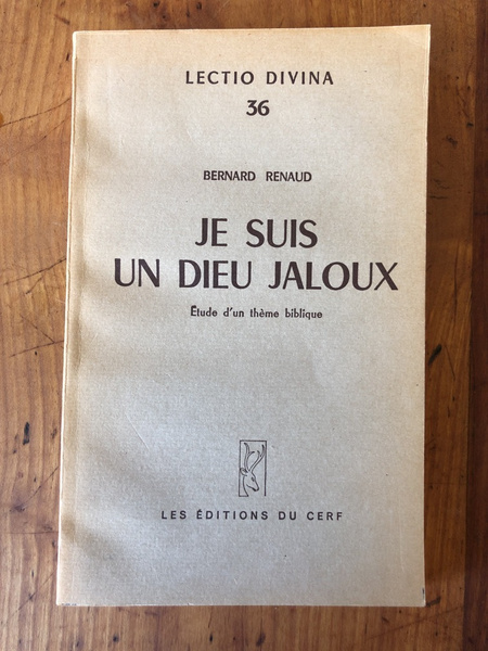 Je suis un Dieu jaloux, Etude d'un thème biblique