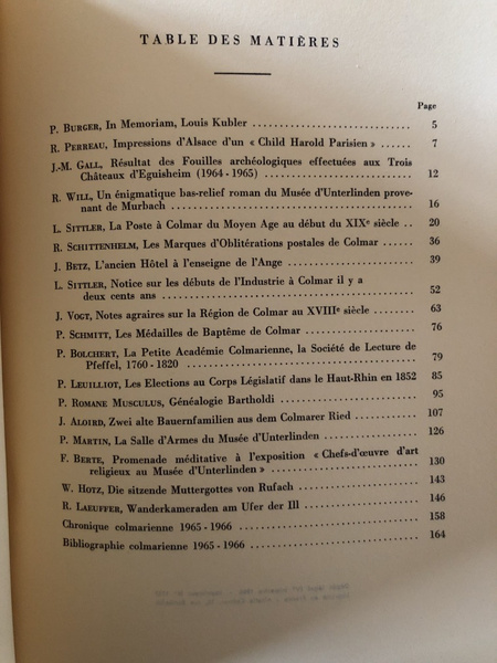 Annuaire de la société historique et littéraire de Colmar 1967