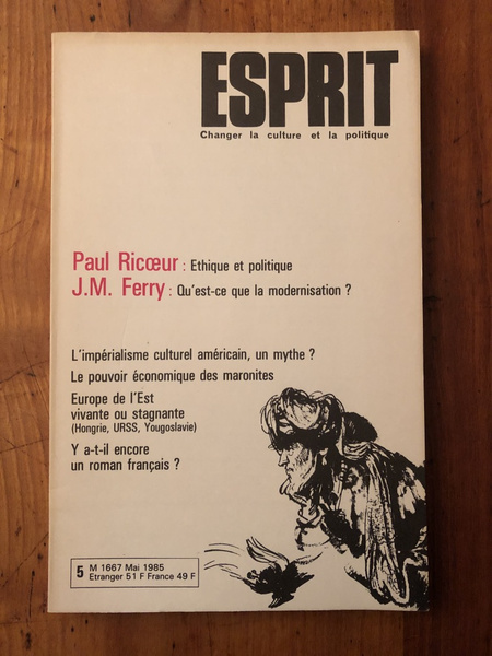 Revue Esprit Mai 1985