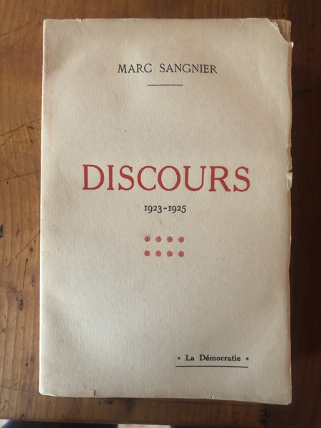 Discours 1923-1925