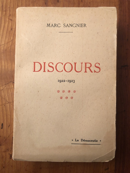 Discours 1922-1923