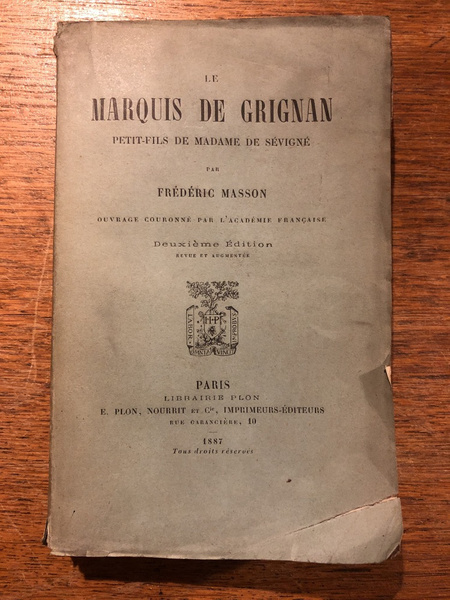 Le marquis de Grignan, petit-fils de madame de Sévigné