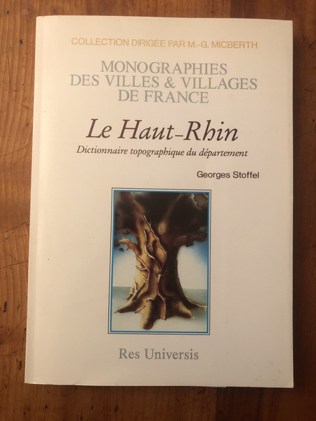 Le Haut-Rhin, dictionnaire topographique du département