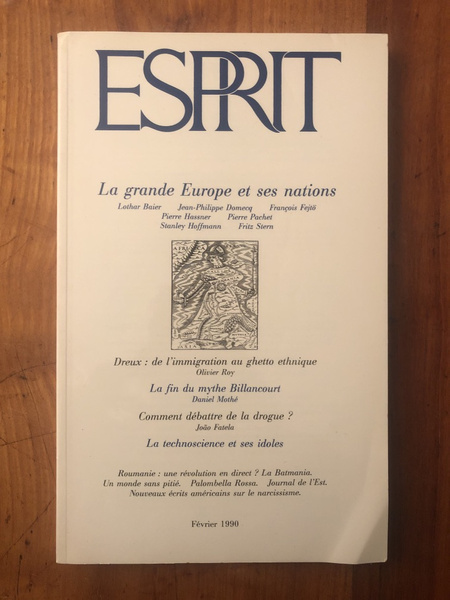 Revue Esprit Février 1990, La grande Europe et ses nations