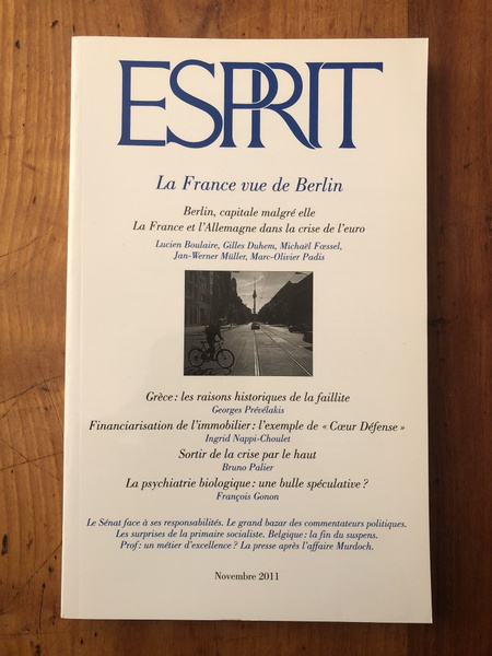 Revue Esprit, N° 379, Novembre 201 : La France vue …