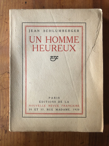 Un homme heureux, Edition originale