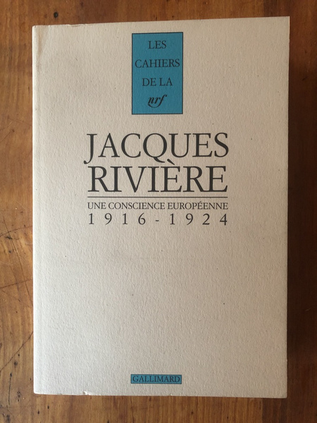 Une conscience européenne: (1916-1924)