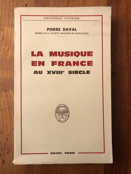 La musique en France au XVIIIè siècle