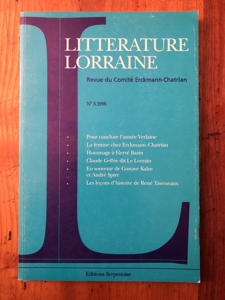 Littérature lorraine N°5