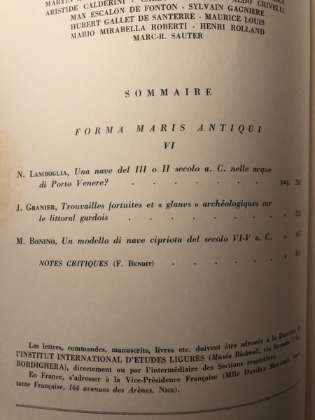 Revue d'études ligures Juillet-Septembre 1965