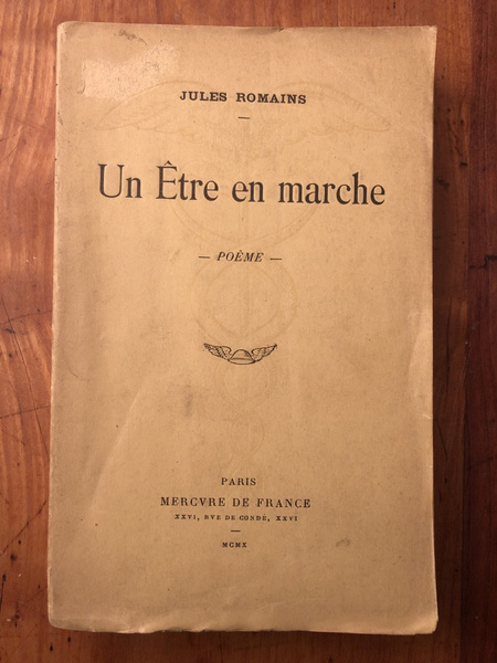 Un être en marche, Poème