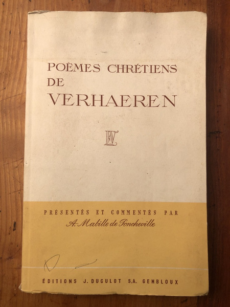 Poèmes chrétiens de Verhaeren