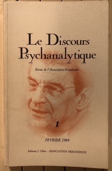 Le Discours Psychanalytique Févier 1989