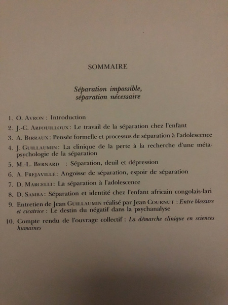 Cahier N°10 de l'Institut de Psycho-Pathologie Clinique