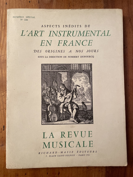 Aspects inédits de l'Art instrumental en France des origines à …