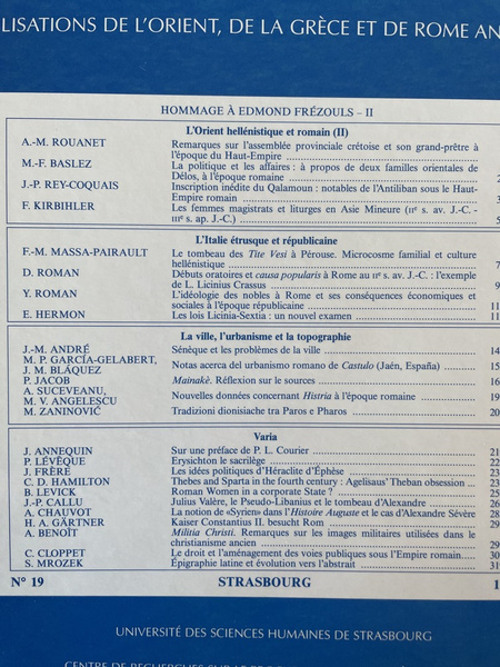 Ktema 1994 Numéro 19