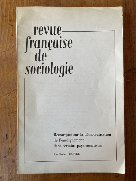 Remarques sur la démocratisation de l'enseignement dans certains pays socialistes