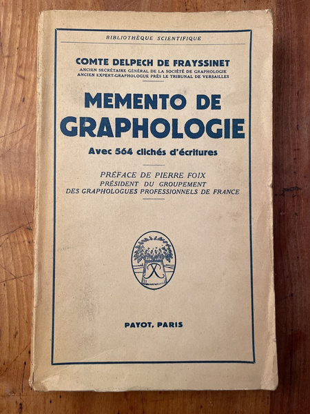 Memento de Graphologie