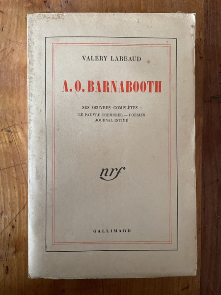 A.O. Barnabooth, ses oeuvres complètes