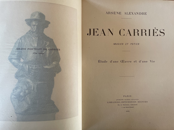 Jean Carriès 1855-1894, imagier et Potier, étude d'une oeuvre et …