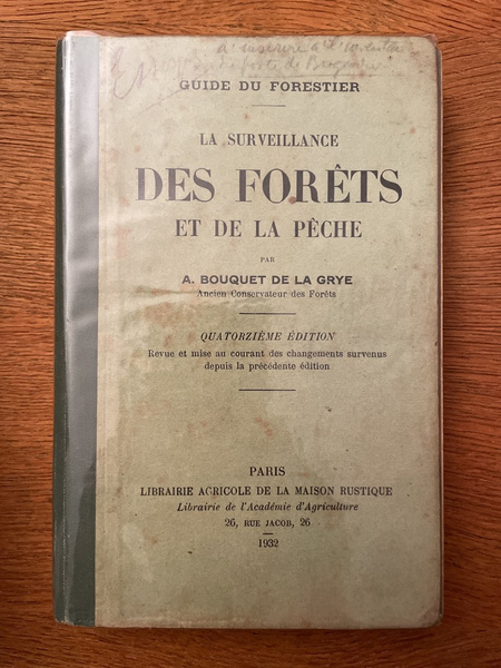 La surveillance des forêts et de la pêche