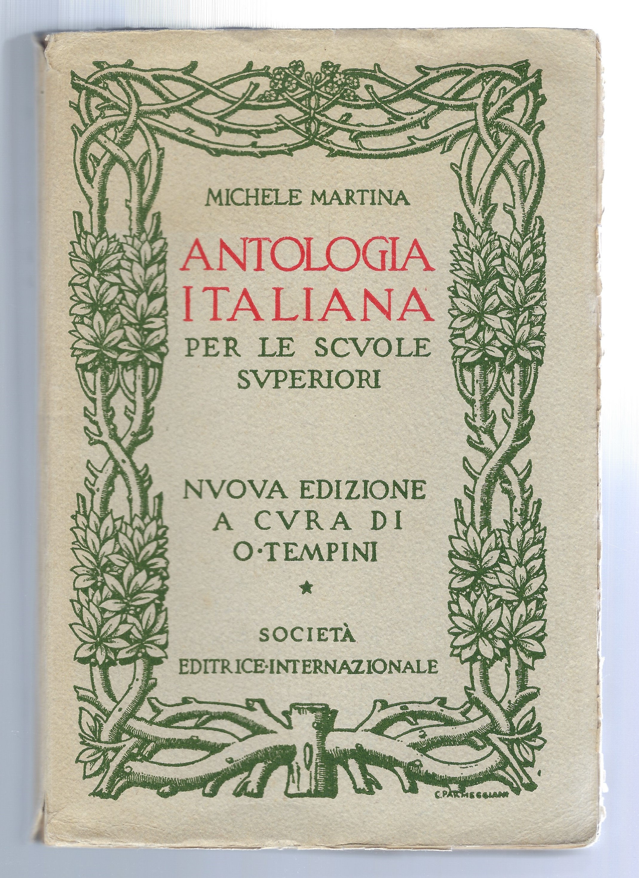 Antologia italiana per le scuole superiori.