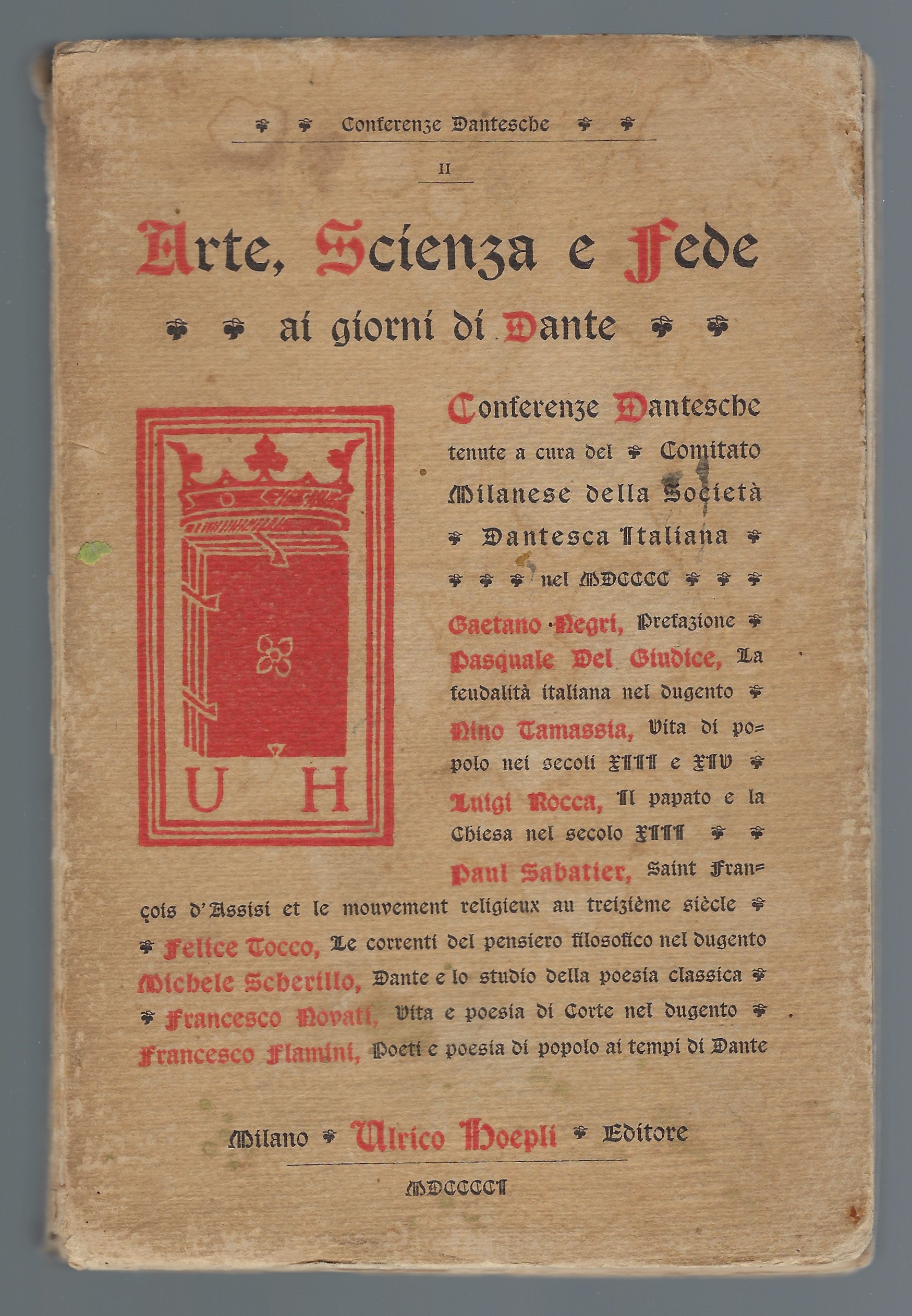 Arte Scienza e Fede ai giorni di Dante
