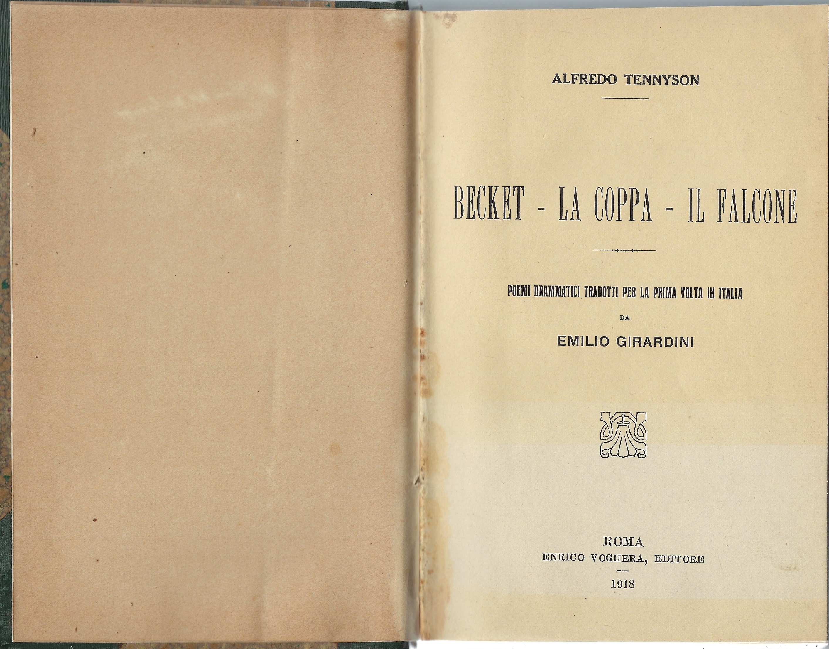 Becket - La coppa - Il falcone. Poemi drammatici tradotti …