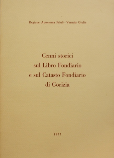 Cenni storici sul Libro fondiario e sul Catasto Fondiario di …