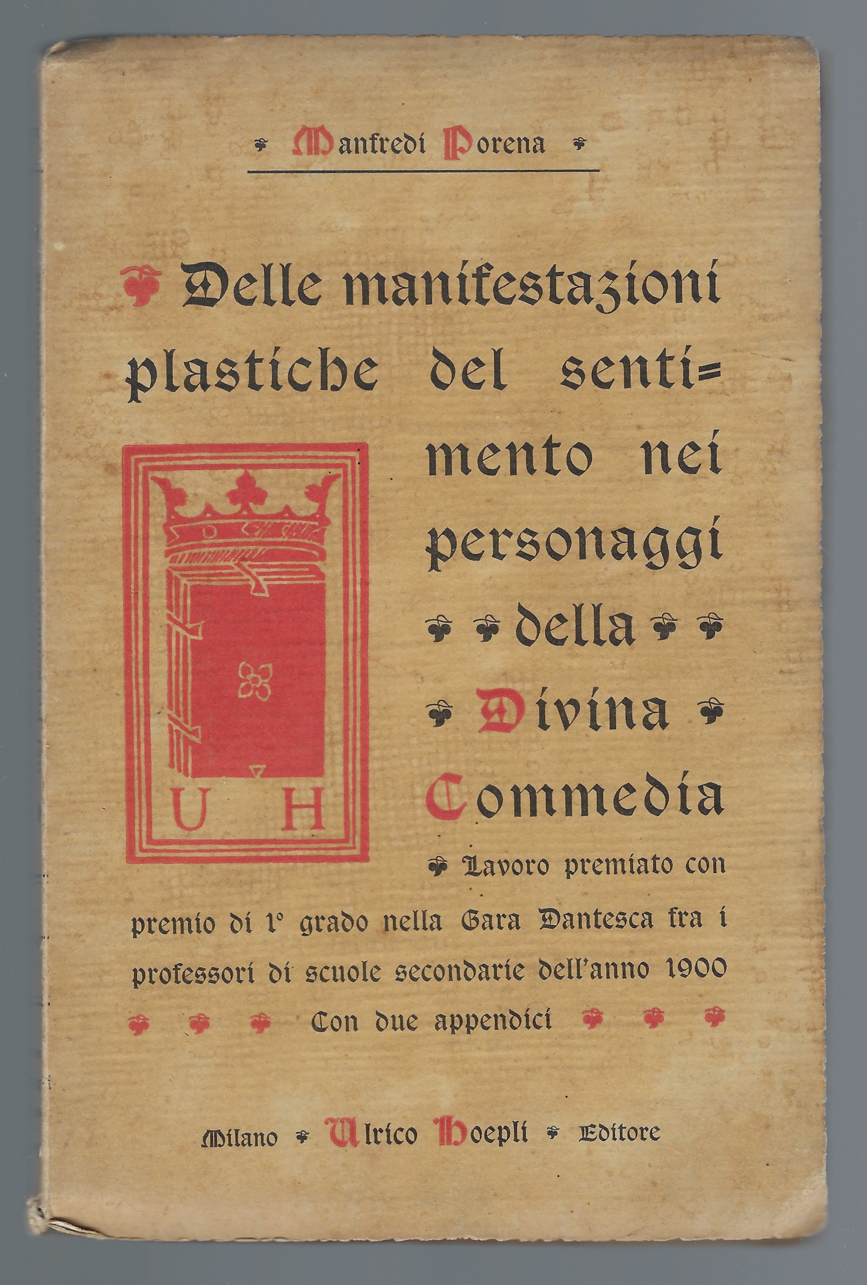 Delle manifestazioni plastiche del sentimento nei personaggi della Divina Commedia