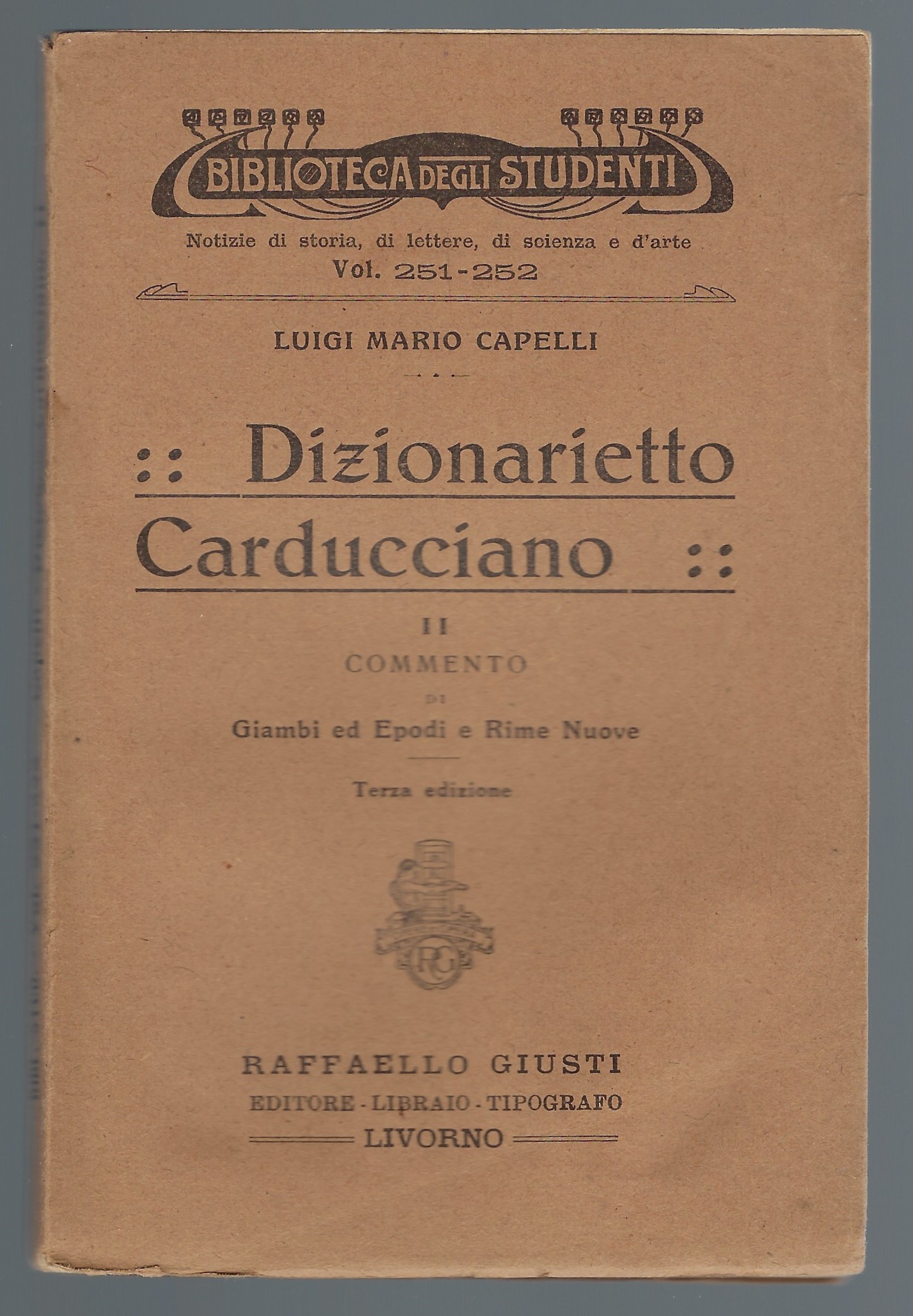 Dizionarietto Carducciano. II.
