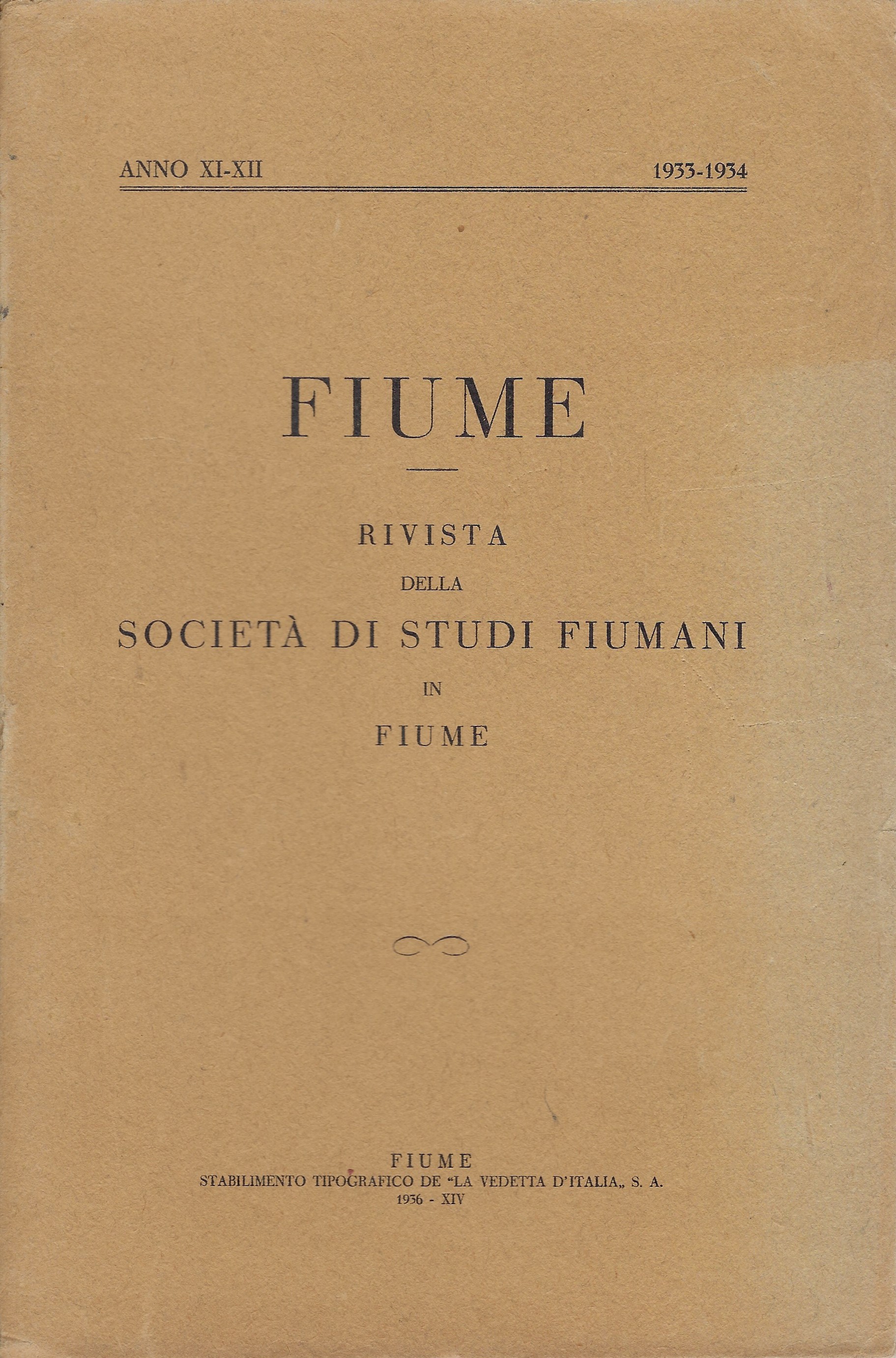 Fiume Rivista semestrale della -Società di Studi Fiumani-in Fiume (Anno …